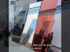 El panel de madera incombustible de la chapa del panel de pared del espejo