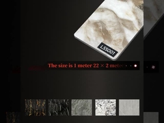 Decoración de interiores de estilo moderno de lujo HighGloss Marmol de bambú Carbón de madera carilla