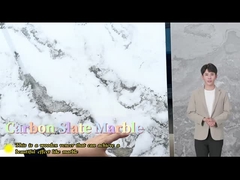 Fácil de instalar paneles de pared decorativos de bambú de carbón de alta calidad hoja de mármol