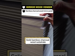 5 MM Producto de venta caliente Panel de pared espejo Impermeable Bambú Carbón de madera Veneer