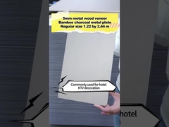 Placa caliente modificada para requisitos particulares fábrica del carbón de leña del bambú del metal de la protección del medio ambiente de la venta