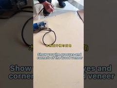 En el caso de los paneles de chapa de madera de carbón de bambú, las ranuras y las curvas de las esquinas