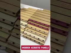 Los paneles acústicos de madera