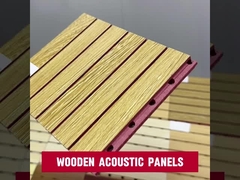 Los paneles acústicos de madera