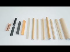 Panel de pared decorativo de bambú de carbón instalado