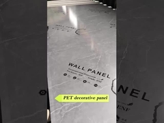 Panel de pared de láminas de PVC ligero con efecto mármol, fácil instalación y proyectos de bricolaje en el hogar