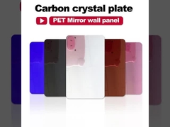 Paneles de pared de mármol de alto brillo PET de diseño popular con chapa de madera de carbón de bambú