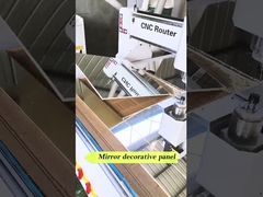 Ambiental Interior de bambú de carbón espejo paneles de pared de PVC espejo carilla de madera