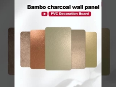 Panel de PVC de madera de chapa metálica de chapa de carbón de bambú a prueba de fuego