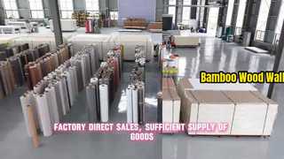 Panel de pared de mármol de madera de bambú