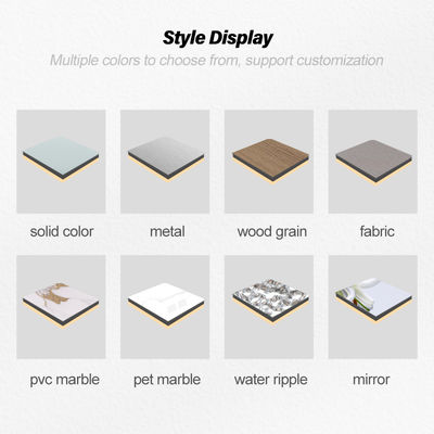 New Design Bamboo Charcoal Wood Veneer Waterproof And Moisture-proof Metal Wall Panels For Commercial Spaces