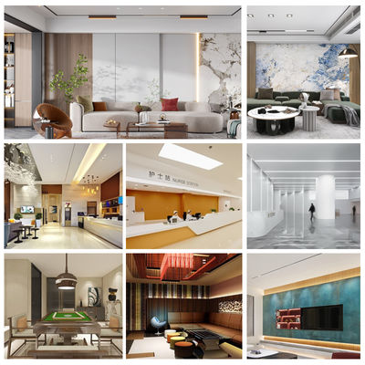 High-quality PVC Wood Veneer Wall Panels Fireproof Fire-Retardant Bamboo Charcoal Wood Veneer Panels For Living Room TV Background Walls