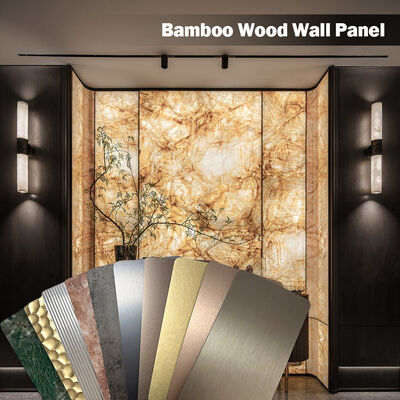 Waterproof And Moisture-Proof 5mm 8mm Metal Bamboo Charcoal Fiberboard