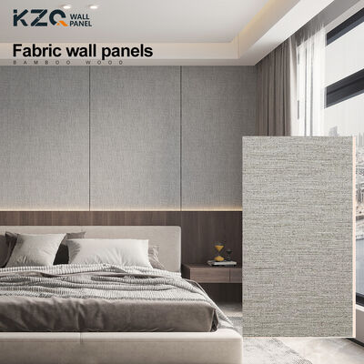 Modern Style Fabric Texture Design Bamboo Charcoal Wood Veneer For Indoor Decoration
