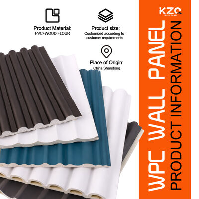 New Stock Arrival Premium Wpc Fluted Wall Panel 3D wall panel For Indoor Home Decoration