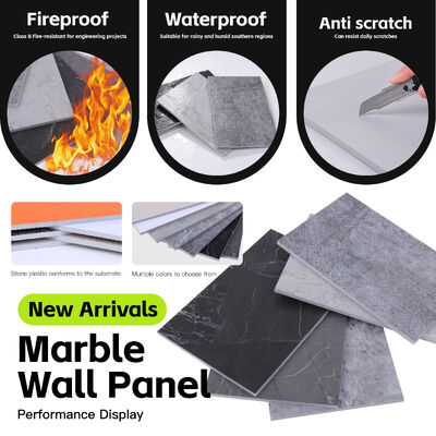 New ProductIdeas stone plastic composite wall panel SPC Wall Panel for hotel