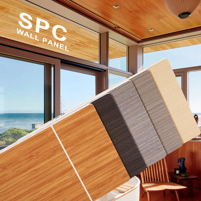 Panel de pared SPC Precio sorpresa 600*2440mm impermeable y ignífugo panel de pared de piedra microcristalina ecológico baño y ducha para paneles decorativos de interiores
