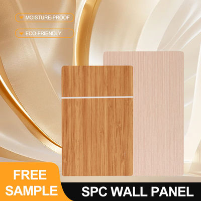 Panel de pared de SPC 600*2440*4mm impermeable y ignífugo Composite de madera y plástico ecológico de empalme sin costuras Panel de pared interior para casa de baño