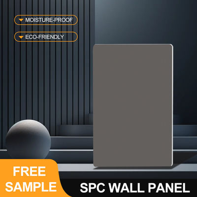 Panel de pared de SPC 600*2440*4mm Composite de madera y plástico impermeable Eco-friendly Matte Marble Veneer Elegante y de alta gama Panes de pared decorativos interiores para el baño del hotel
