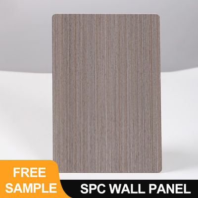 Panel de pared de SPC 600*2440*4mm Piedra resistente al agua Plástico ecológico Grano de madera de bloqueo sin costura Tabla de decoración interior