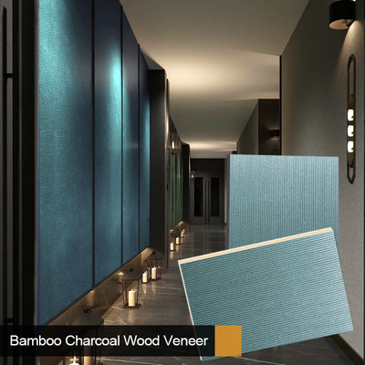 Nueva tendencia Bamboo Carbón de madera Veneer impermeable y resistente a la humedad Tabla de decoración interior para techos de pasillo