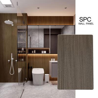 Modern SPC Wall Panel for Hotel Bathroom Stone Plastic Carbon Crystal Panel Seamless Waterproof Anti-Collision Board