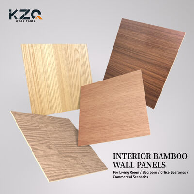 Modas de bambú Carbón de madera Veneer de hoja de mármol Panel de interior para decoración de fondo de televisión