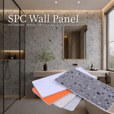 Panel de pared SPC Tablero de baño Tablero de cristal de mármol Toilet Panel de pared impermeable