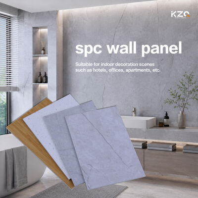 Panel de pared de SPC Hoja de mármol paneles decorativos interiores para baños o escaleras