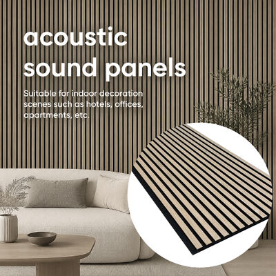 Panel de sonido acústico Material MDF Absorción de sonido eficiente para pared de fondo interior