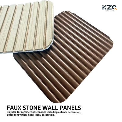Nuevo Stock Llegada Premium Wpc Panel de Pared Fluteado Panel de Pared 3D Para Decoración Interior del Hogar