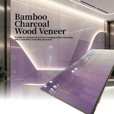Fábrica de chapa de madera de bambú de PET 1220*2440*5/8mm para decoración de interiores de restaurantes